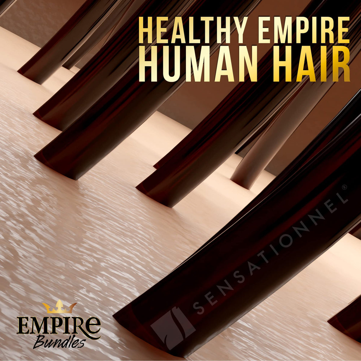Sensationnel Empire Bundles-Straight,1 pack 14 inch, NATURAL/BLACK