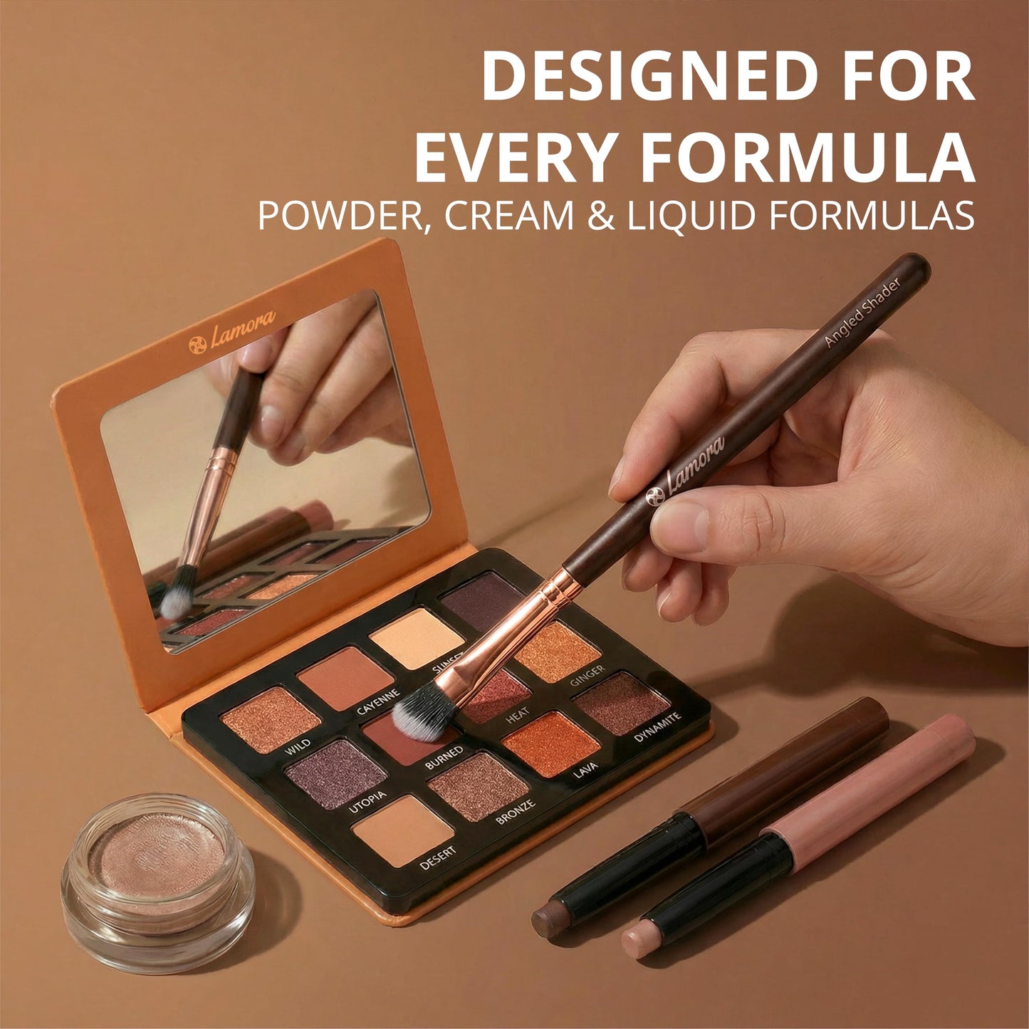 Eye Makeup Brushes Eyeshadow Brush Set - 7pcs Soft Synthetic Eyeshadow Blending Brush Kit - For Blending Eyeshadow, Eyeliner, Crease, Eyebrow - Long Beauty & Personal Care Lamora