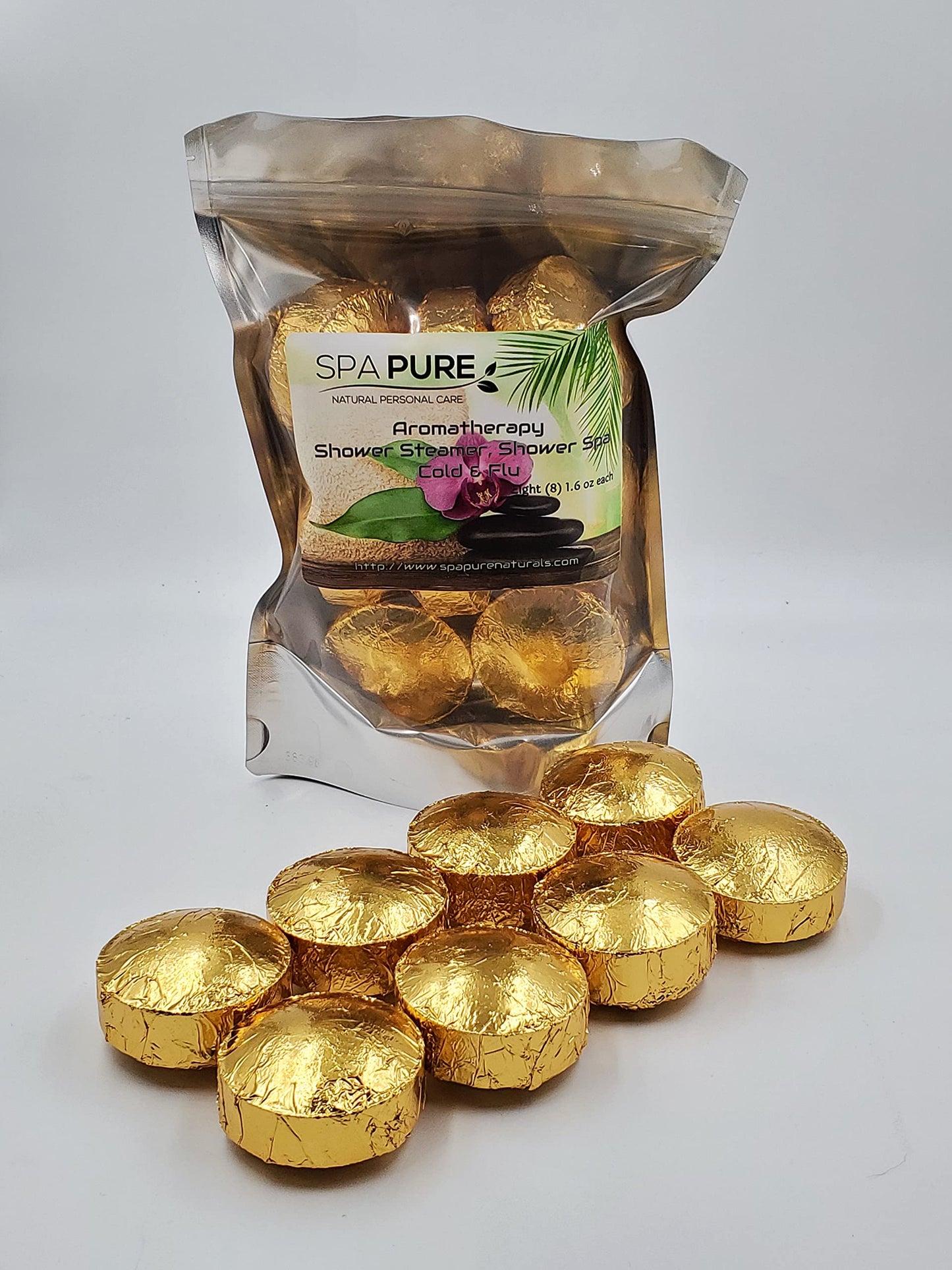 Spa Pure Cold Relief Aromatherapy: Shower Steamers, Shower Bombs, Bath Melts, USA Made with 100% Pure Essential Oils - Transform Your Shower 8 Count… Beauty & Personal Care Spa Pure