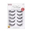 KISS So Wispy, False Eyelashes, 'Style #11', 12mm, Includes 5 Pairs Of Lashes, Easy to Apply, Reusable Lash Clusters Beauty & Personal Care KISS