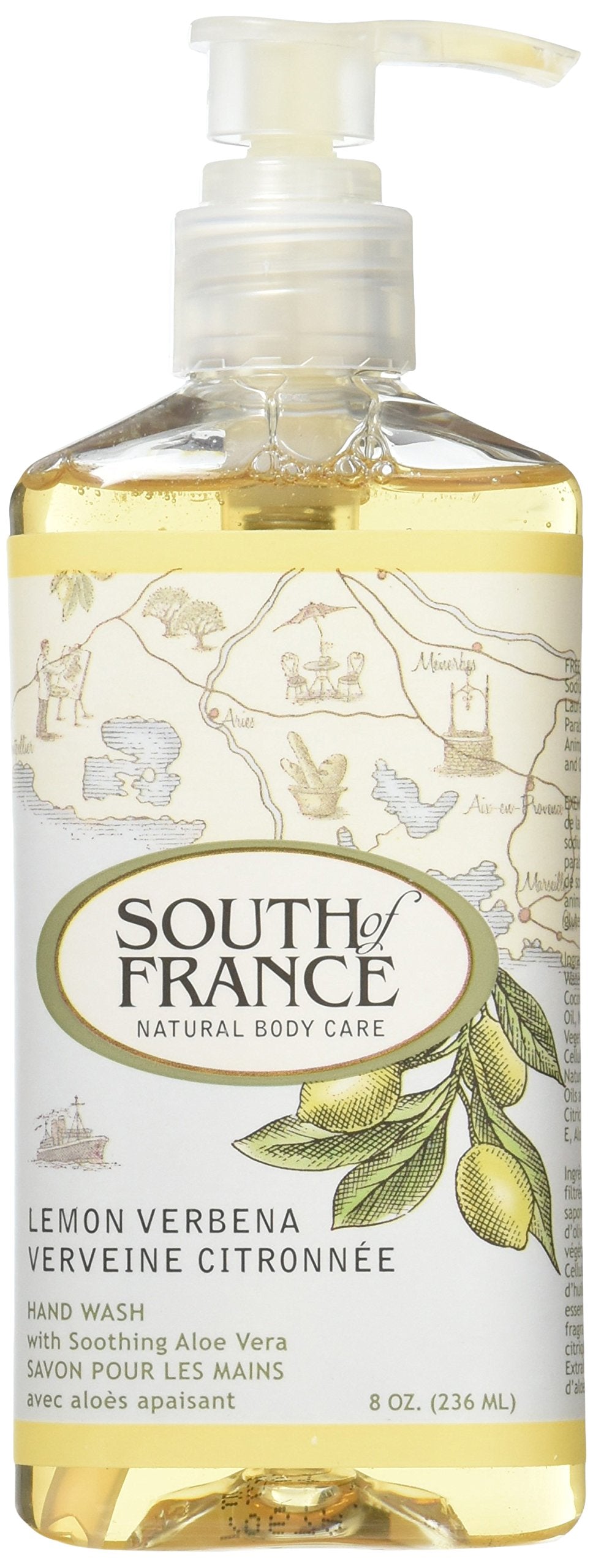 South of France Liquid Soap, Lemon Verbena, 8 Fluid Ounce Beauty & Personal Care South of France