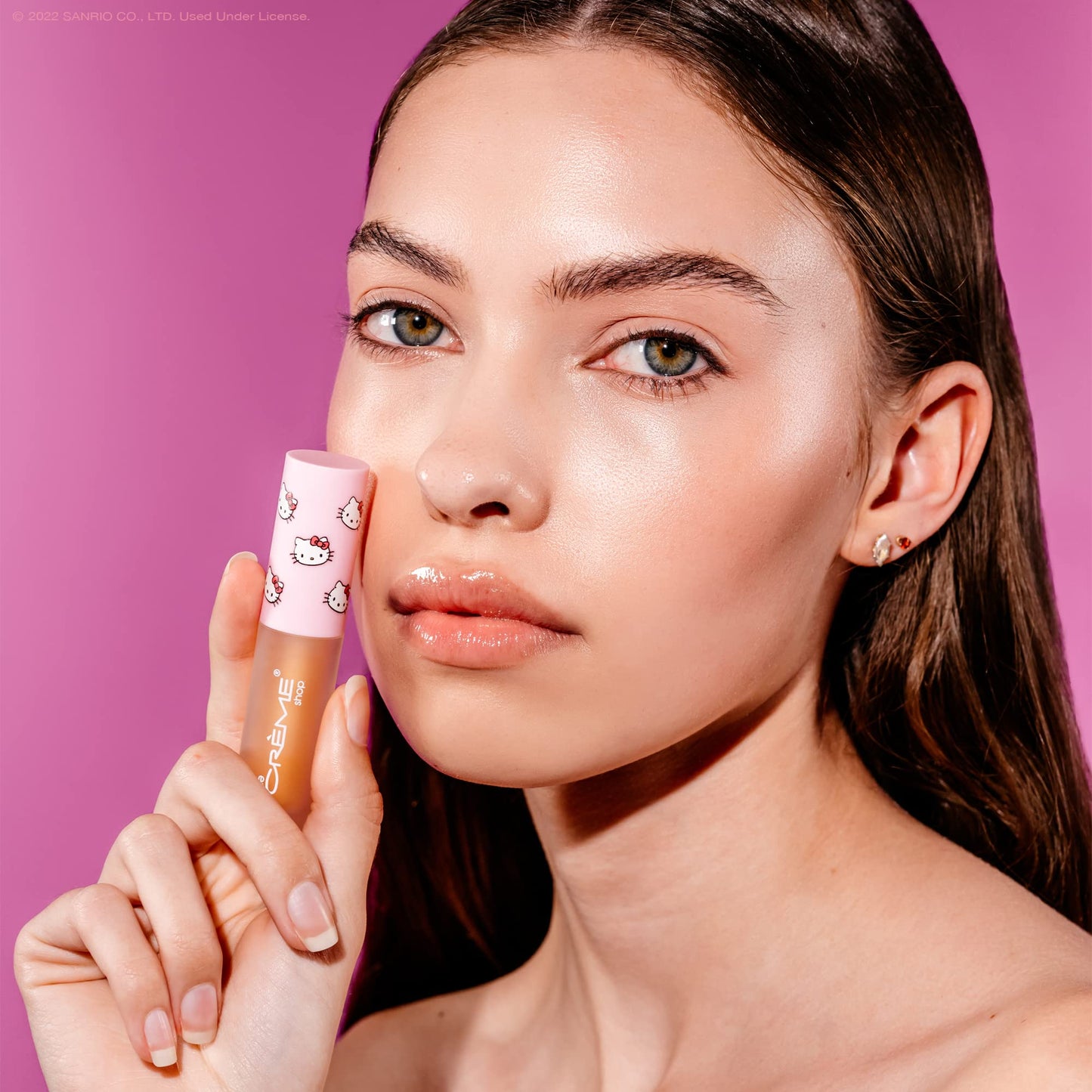The Crème Shop x Hello Kitty | Kawaii Kiss Moisturizing Lip Oil - Vanilla Mint | Ultra Hydrating Lip Moisturizer | Clear, Lightweight Jelly Gloss Beauty & Personal Care The Crème Shop