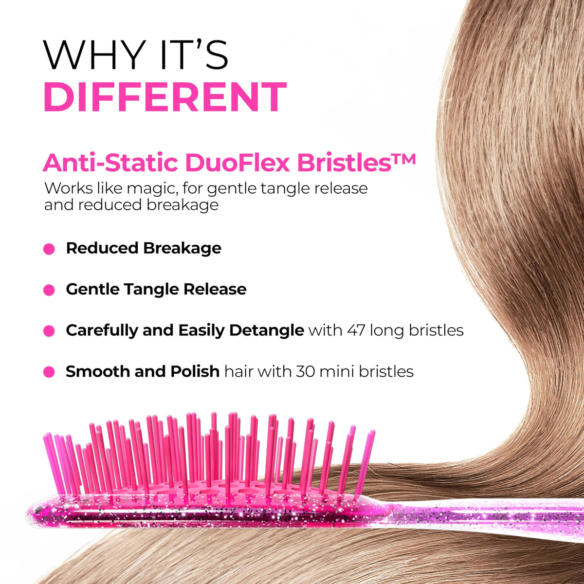 FHI Heat UNbrush Mini Detangling Brush for Wet & Dry Hair
