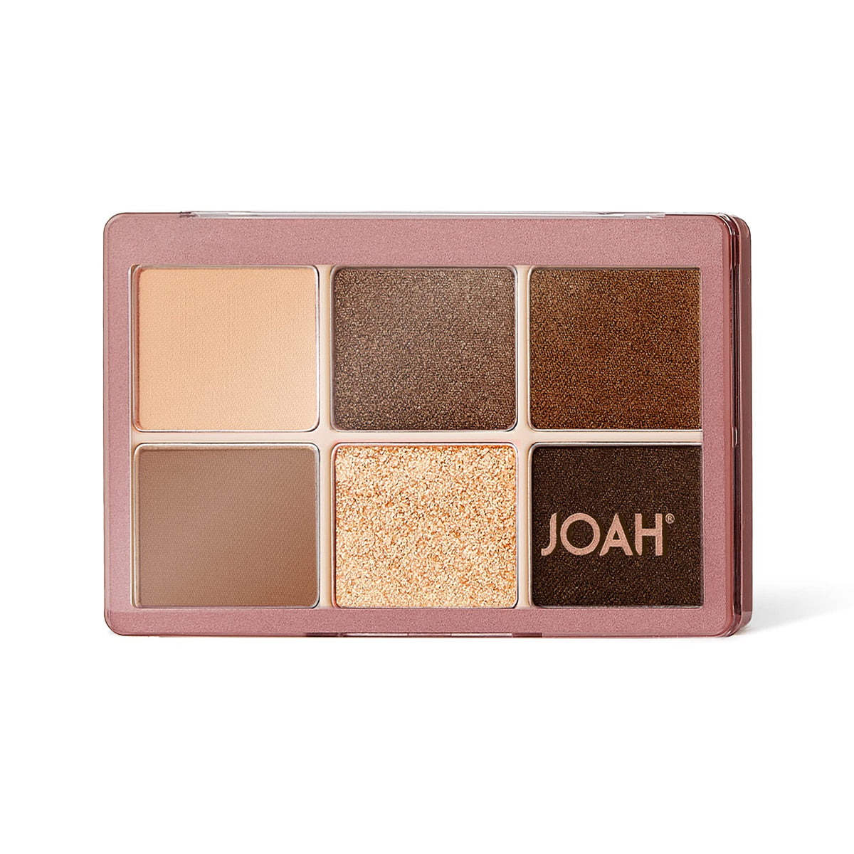 JOAH Eyeshadow Palette, Escapades Eye Makeup, 6 Shades, Richly Pigmented, Long Lasting Powder Shadow in Matte & Shimmer Finishes, Korean Beauty