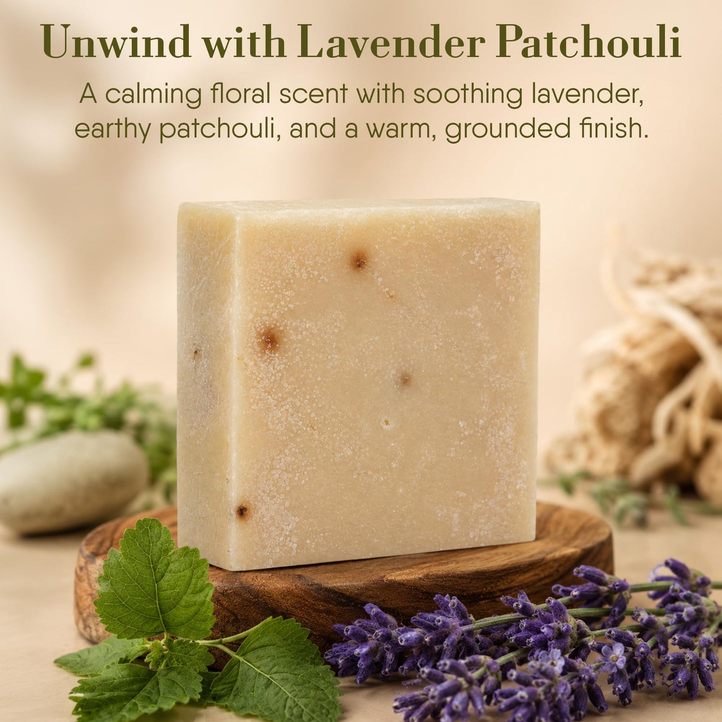 360Feel Lavender Patchouli Soap - Made in the USA - Castile Handmade, All-Natural, Cold-Processed - Infused with Lavender & Patchouli Scent Beauty & Personal Care 360Feel