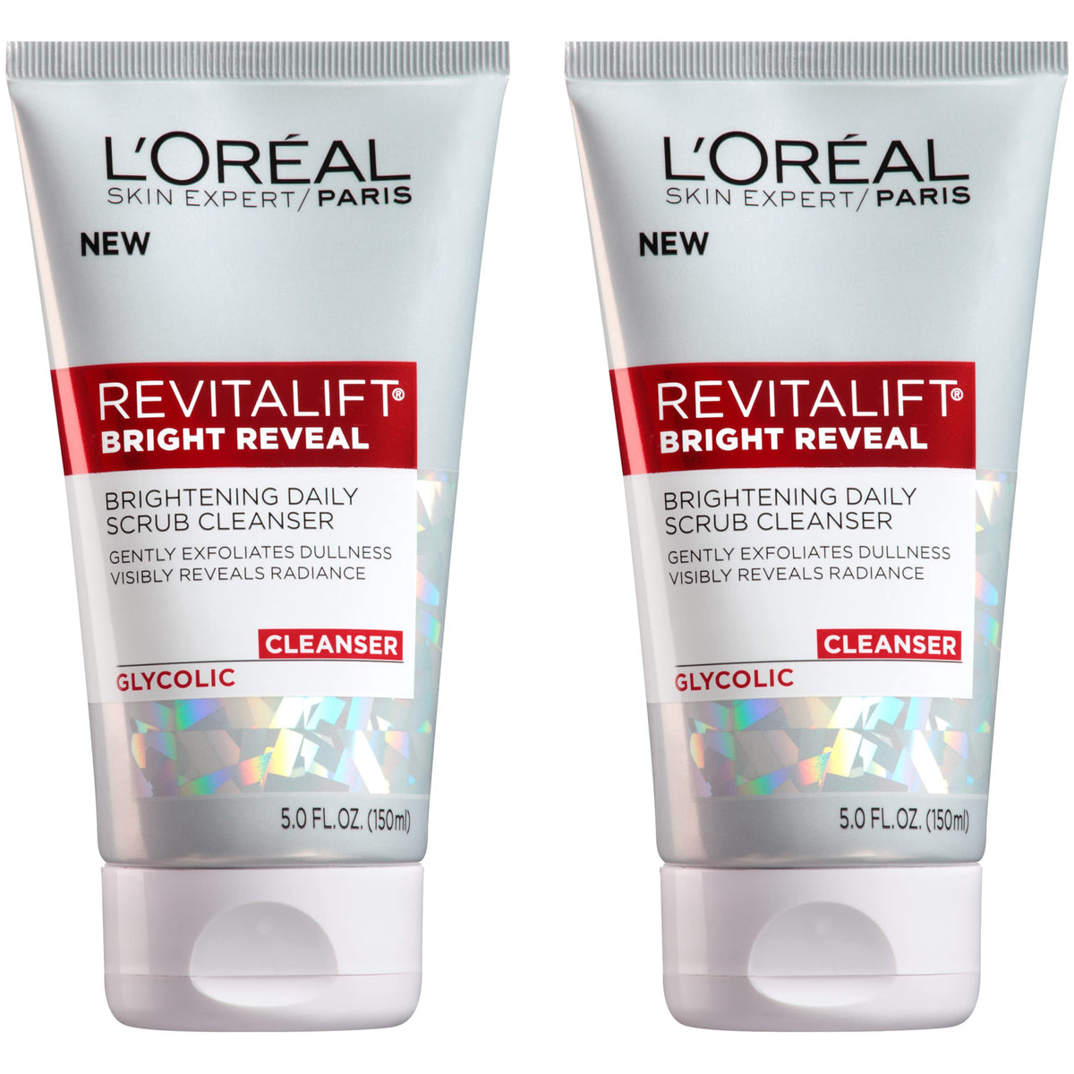L'Oreal Paris Revitalift Bright Reveal Anti-Aging Facial Cleanser with Glycolic Acid 5 fl. oz (Pack of 2) Beauty & Personal Care L'Oreal Paris