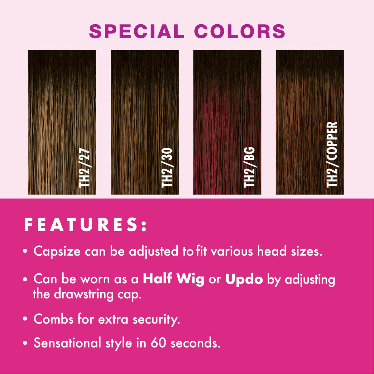 Sensationnel Instant Weave Half Wig-17, TH2/27