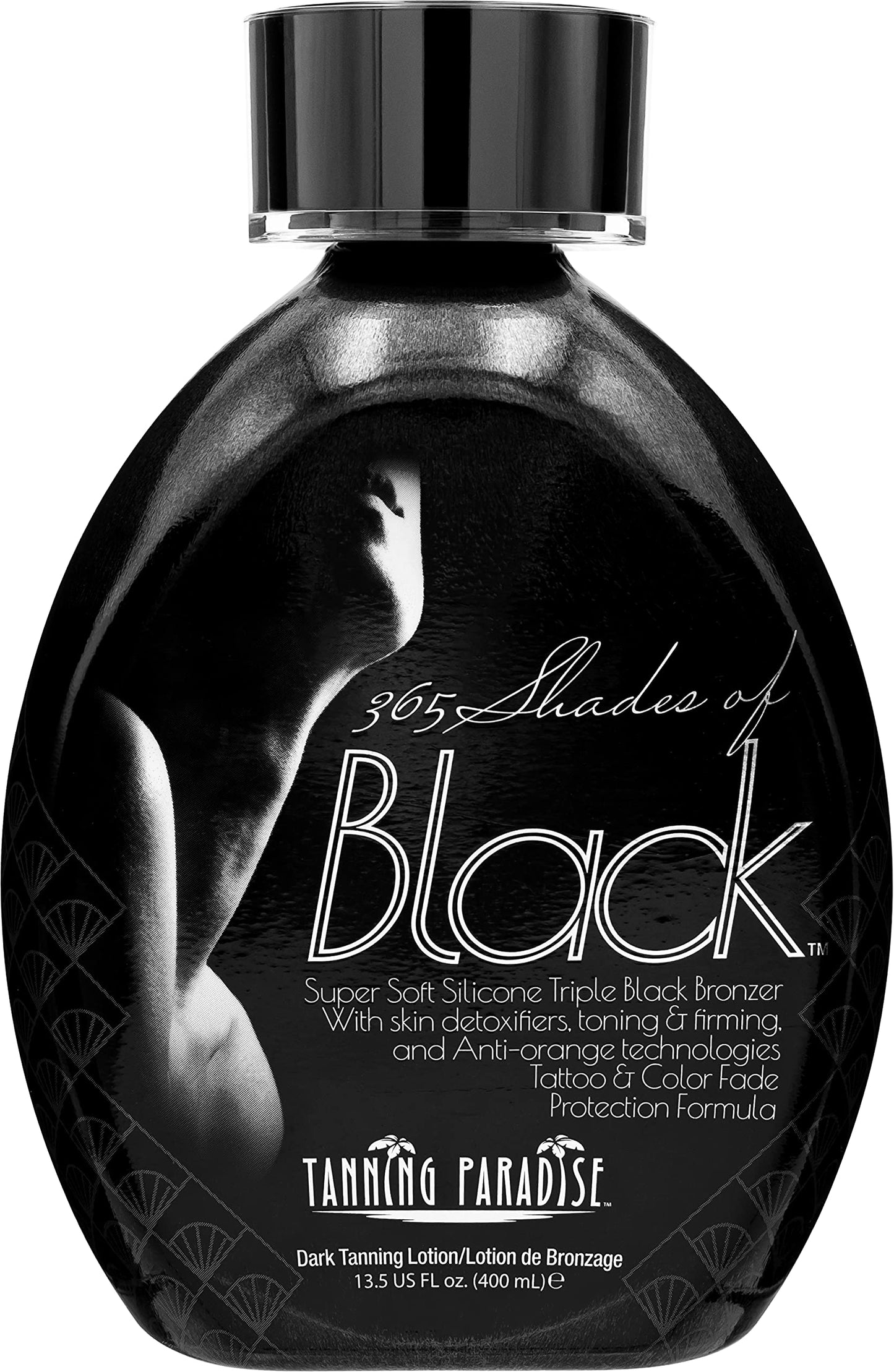 Tanning Paradise 365 Shades of Black, Triple Black Bronzing | Skin Detoxifiers, Toning & Firming Tanning Lotion 13.5oz Beauty & Personal Care TANNING PARADISE