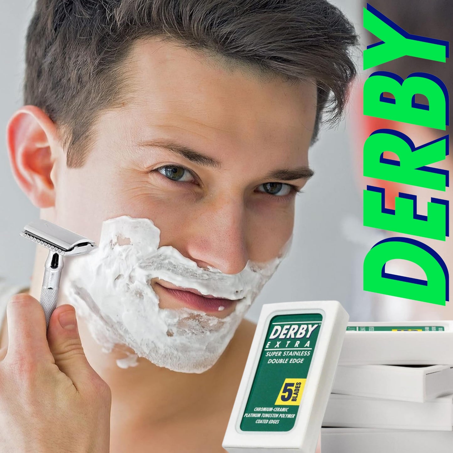 500 "Derby Extra Professional" Double Edge Razor Blades for straight razor (500) Beauty and Personal Care the shave factory