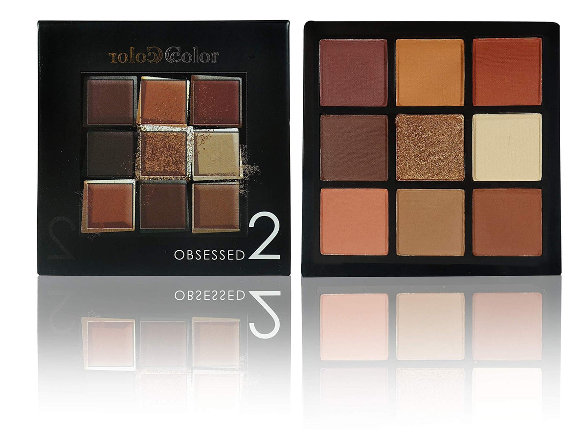 Obsessed 9 Color Eyeshadow Palette (Obsessed 2) Beauty & Personal Care Ccolor