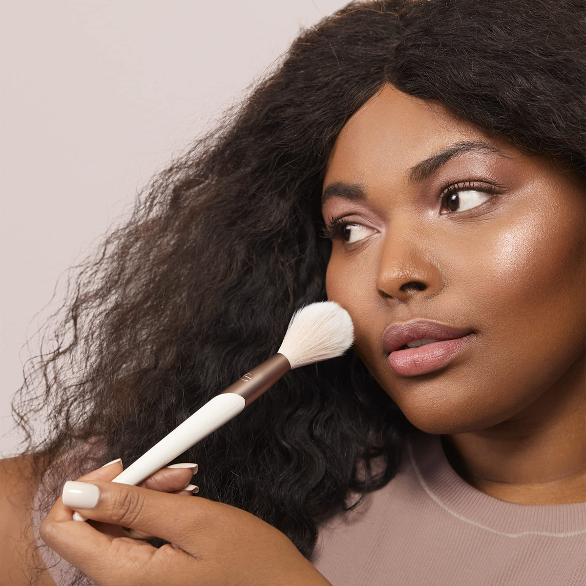 EcoTools Luxe Soft Highlighter Face Powder Brush, 1 Count