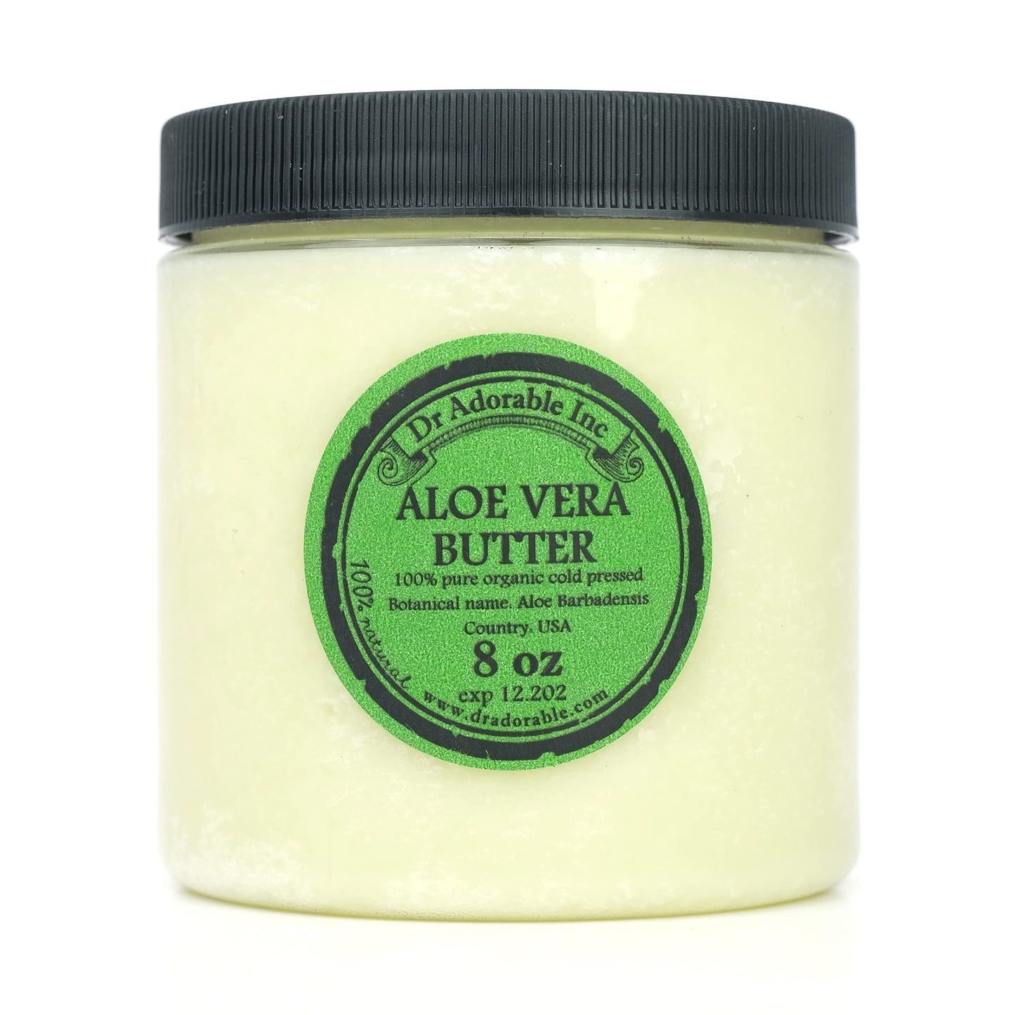 Dr Adorable - 8 oz - Aloe Vera Butter - Pure Natural Premium Organic Cold Pressed Beauty & Personal Care Dr Adorable