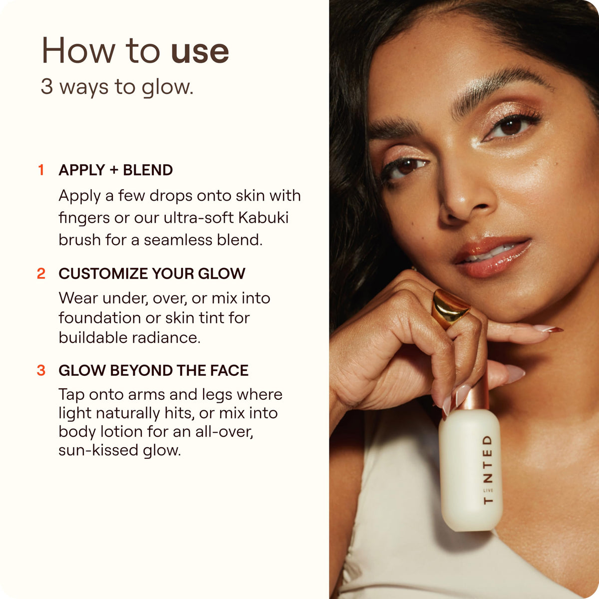 Live Tinted Hueglow Mini Liquid Highlighter Drops - Moonlight, 0.46 oz