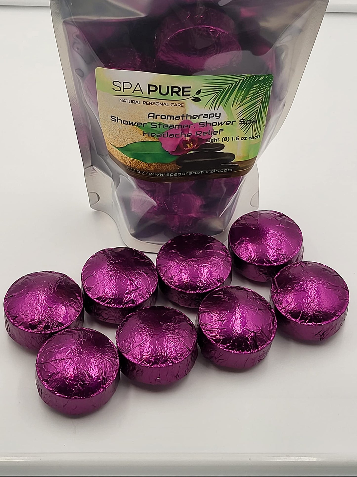 Spa Pure Eucalyptus & Lavender Aromatherapy: Shower Bombs USA Made with 100% Natural/Organic Essential Oils - Transform Your Shower (8 Count) Pack… Beauty & Personal Care Spa Pure