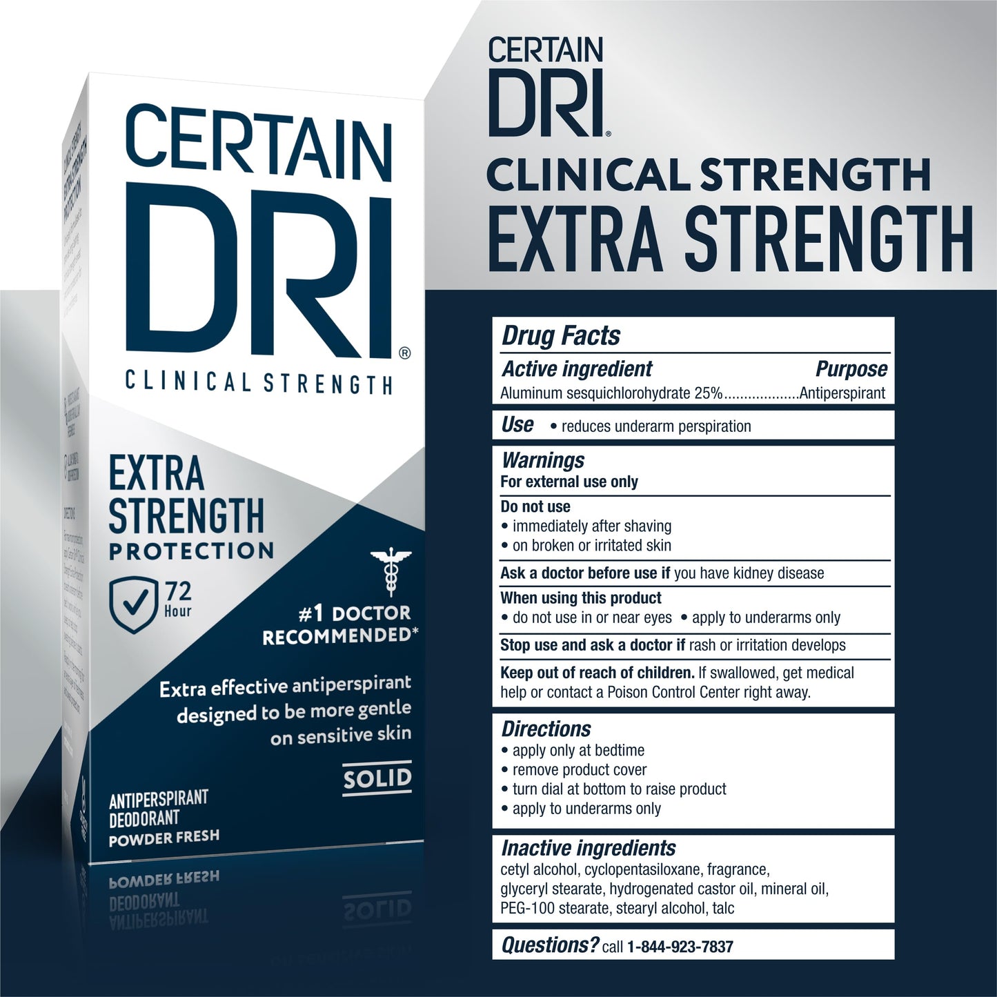 Certain Dri Extra Strength Clinical Antiperspirant - 72-Hour Sweat & Odor Protection for Excessive Sweating - Maximum Strength Deodorant for Men Beauty and Personal Care Certain Dri