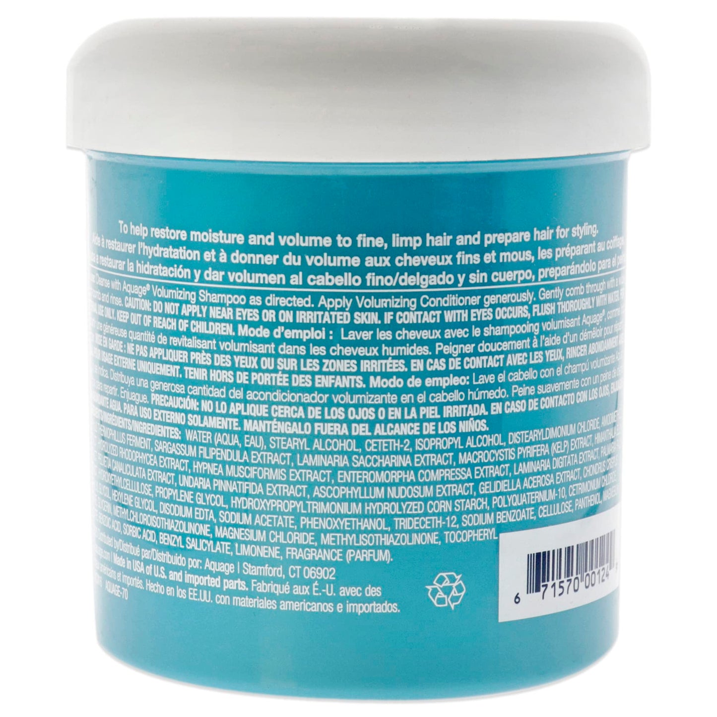 AQUAGE SeaExtend Volumizing Conditioner, Prevents Haircolor Fade, Protects for Thermal Heat Styling, Adds Volume, Shine, and Fullness Without Frizz Beauty & Personal Care Aquage