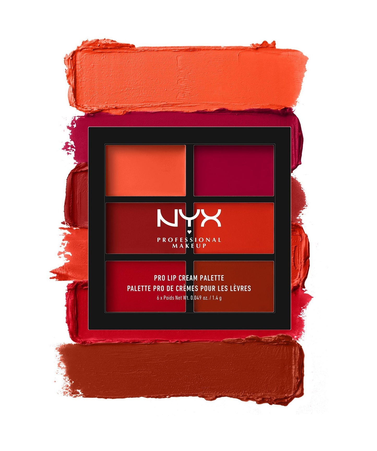 NYX PROFESSIONAL MAKEUP Pro Lip Cream Palette, The Reds, 0.317 Ounce Beauty & Personal Care NYX PROFESSIONAL MAKEUP
