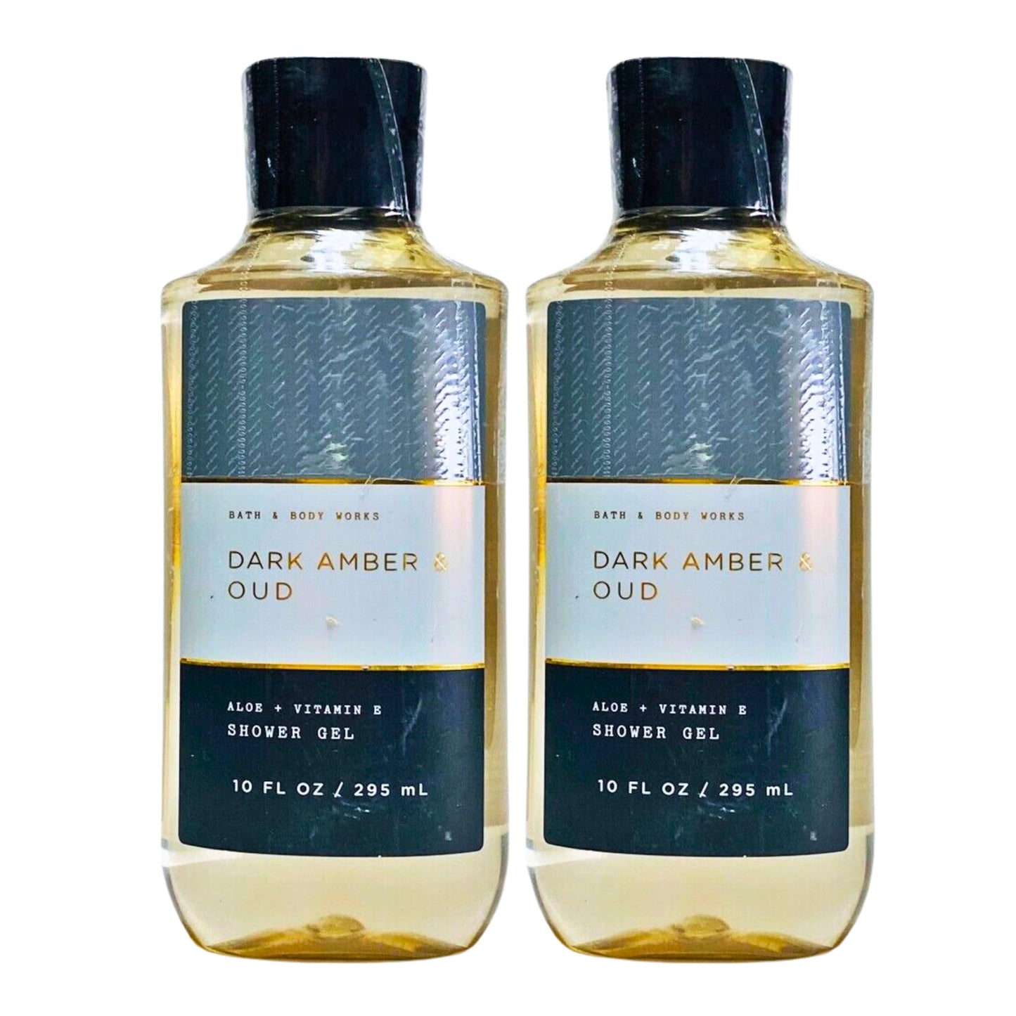 Bath & Body Works Shea + Vitamin E Shower Gel, Set of 2, 10oz Each (Dark Amber Oud) Beauty & Personal Care Bath & Body Works