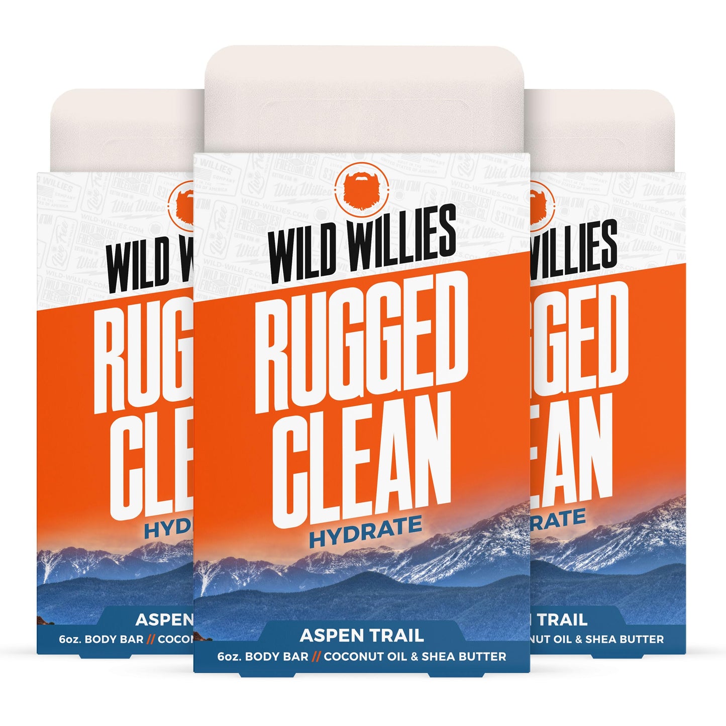 Wild Willies Mens Natural Bar Soap - Aspen Trail - Moisturizing Body Wash Bar with Shea Butter and Coconut Oil - 6 oz, 3 Pack Beauty & Personal Care Wild Willies