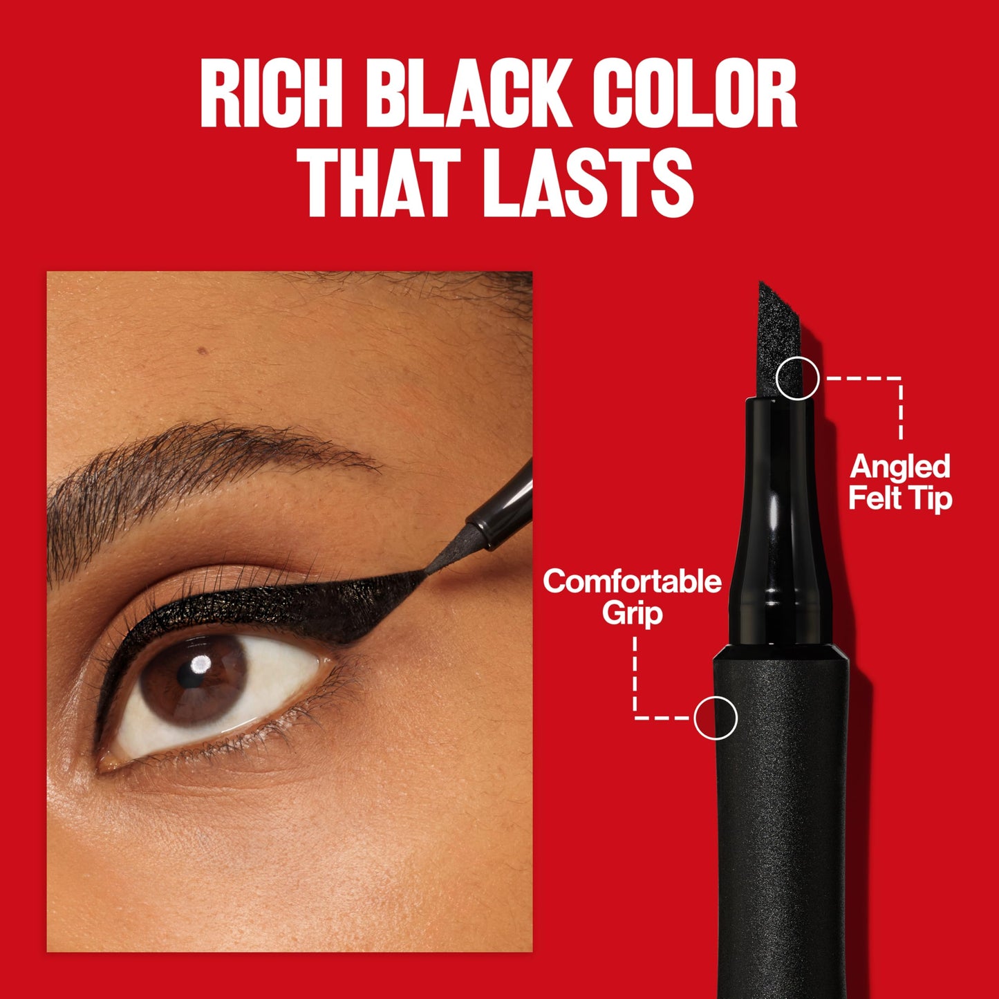 Revlon Liquid Eyeliner Pen, ColorStay Wing Line Eye Makeup, Waterproof, Smudge-proof, Stocking Stuffer for Her, Longwearing with Angled Felt Tip Beauty & Personal Care REVLON