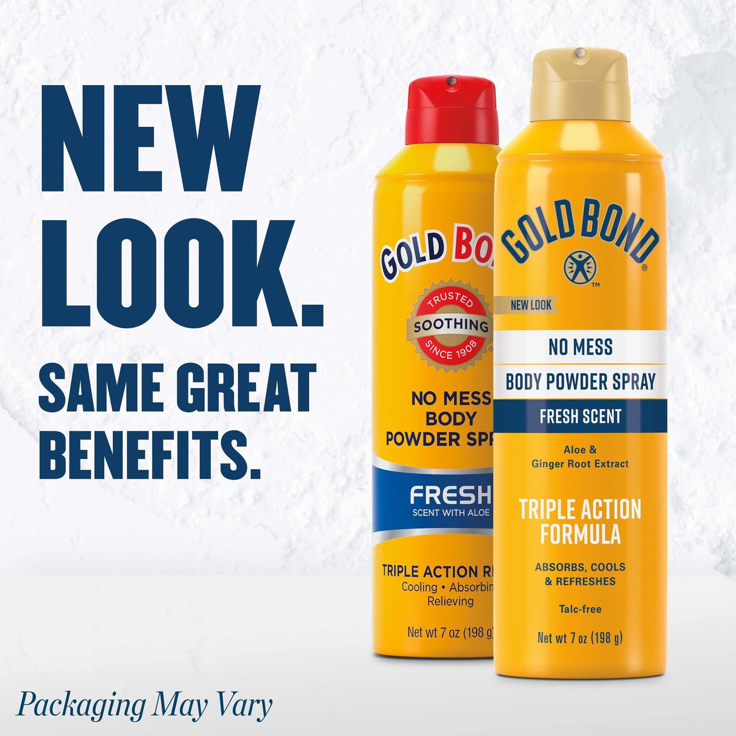 Gold Bond No Mess Talc-Free Body Powder Spray, 7 oz., Fresh Scent, with a Triple Action Formula Beauty and Personal Care Gold Bond