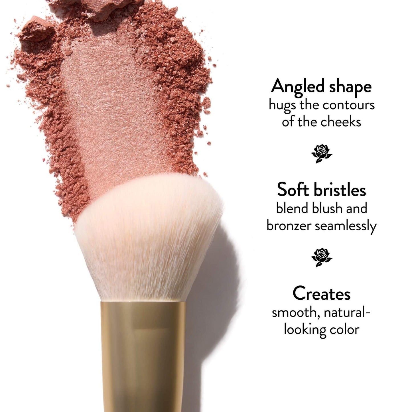 LAURA GELLER NEW YORK Angled Blush Brush - Sculpting & Blending Brush for Blush, Bronzer & Contour - Soft Vegan Bristles - Draper James Limited Beauty & Personal Care LAURA GELLER NEW YORK