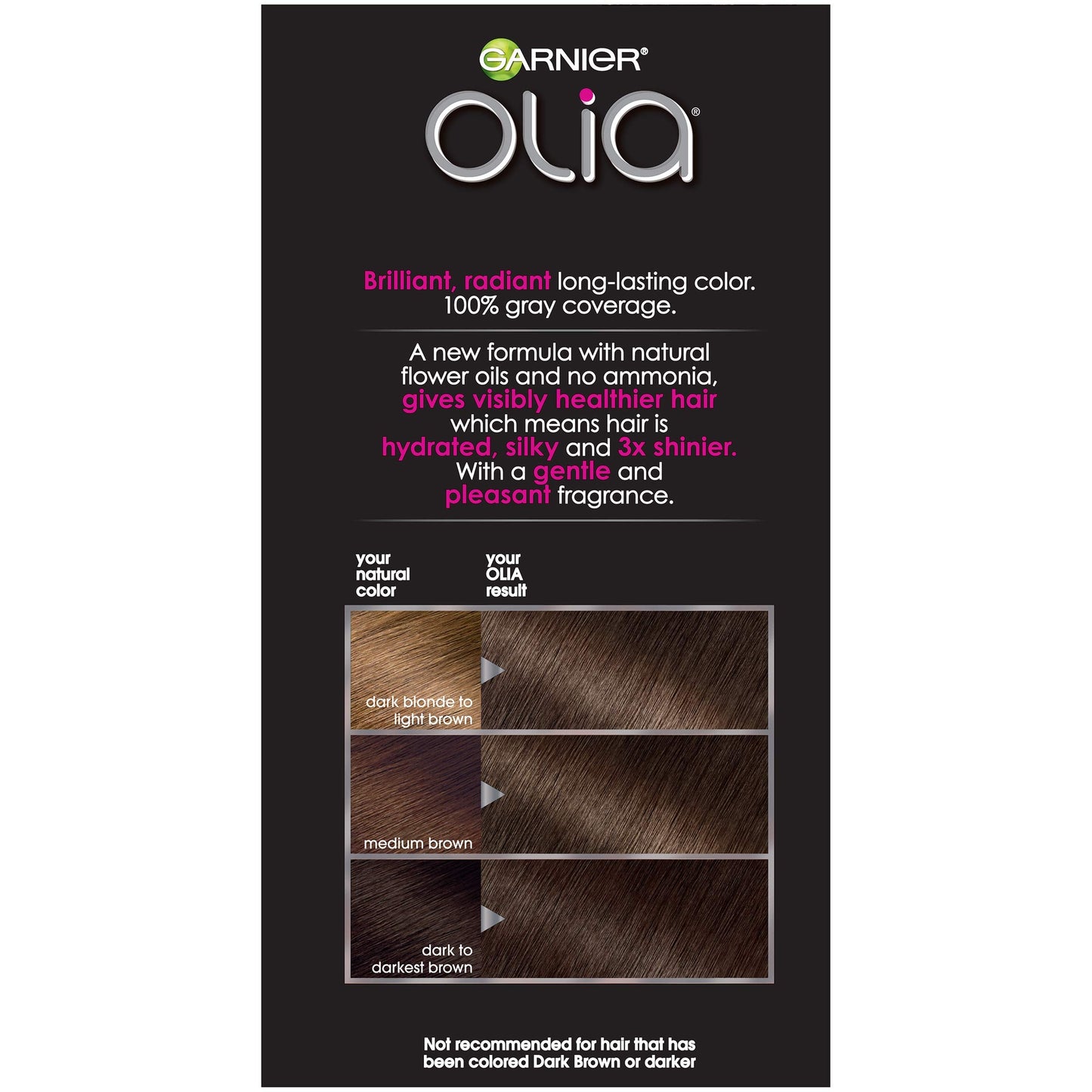 Garnier Olia Ammonia-Free Brilliant Color Oil-Rich Permanent Hair Color, 5.03 Medium Neutral Brown (Pack of 1) Brown Hair Dye Beauty & Personal Care Garnier
