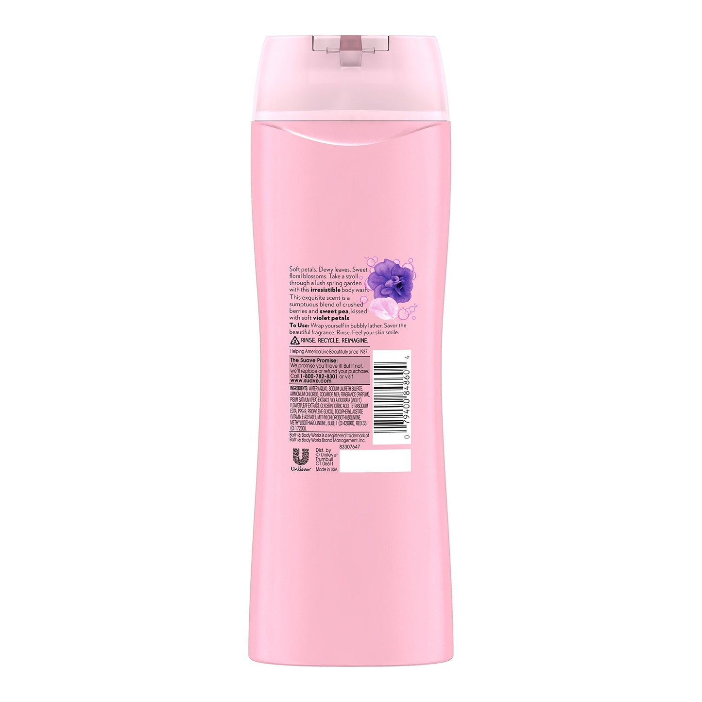 SUAVE BODY WASH Essentials Sweet Pea and Violet, No.63, 15 Fl Oz Beauty & Personal Care Suave