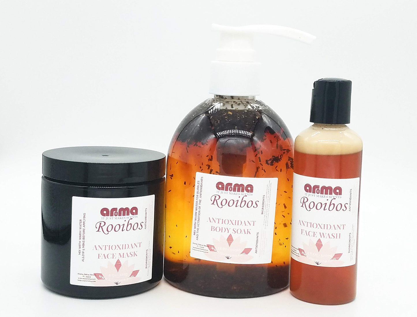 Aroma Rooibos Antioxidant Body Soak and Bubbles - Remove Toxins, Free Radicals & Stress Soaking in The Bubbles and Essential Oils - 16 Fl Oz Beauty and Personal Care Our Aroma