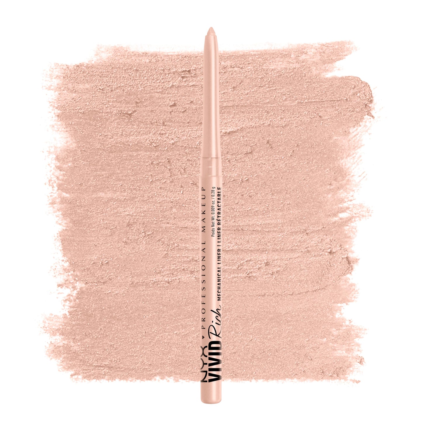 NYX PROFESSIONAL MAKEUP Mechanical Eye Pencil, Vivid Rich Mechanical, Creamy Retractable Eyeliner - Quartz Queen, White Eyeliner Beauty & Personal Care NYX PROFESSIONAL MAKEUP