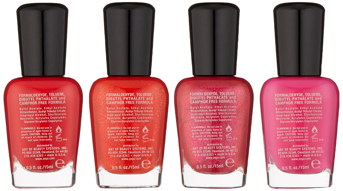 Zoya Polish Quad Nail Polish, Spreading Cheer, 4 Count Beauty & Personal Care ZOYA