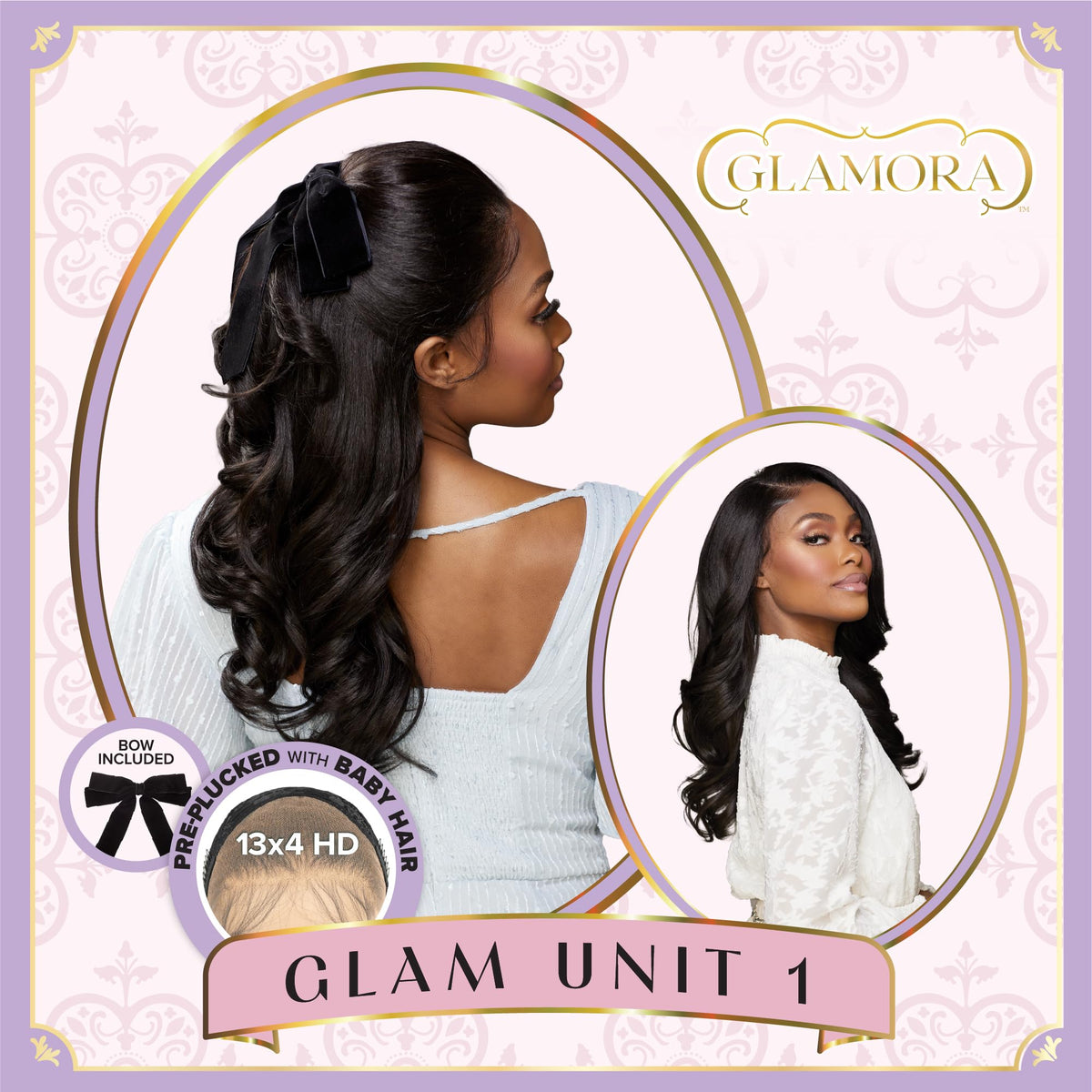 Sensationnel Glamora Lace Front Wig-Glam Unit 1, 1B OFFBLACK