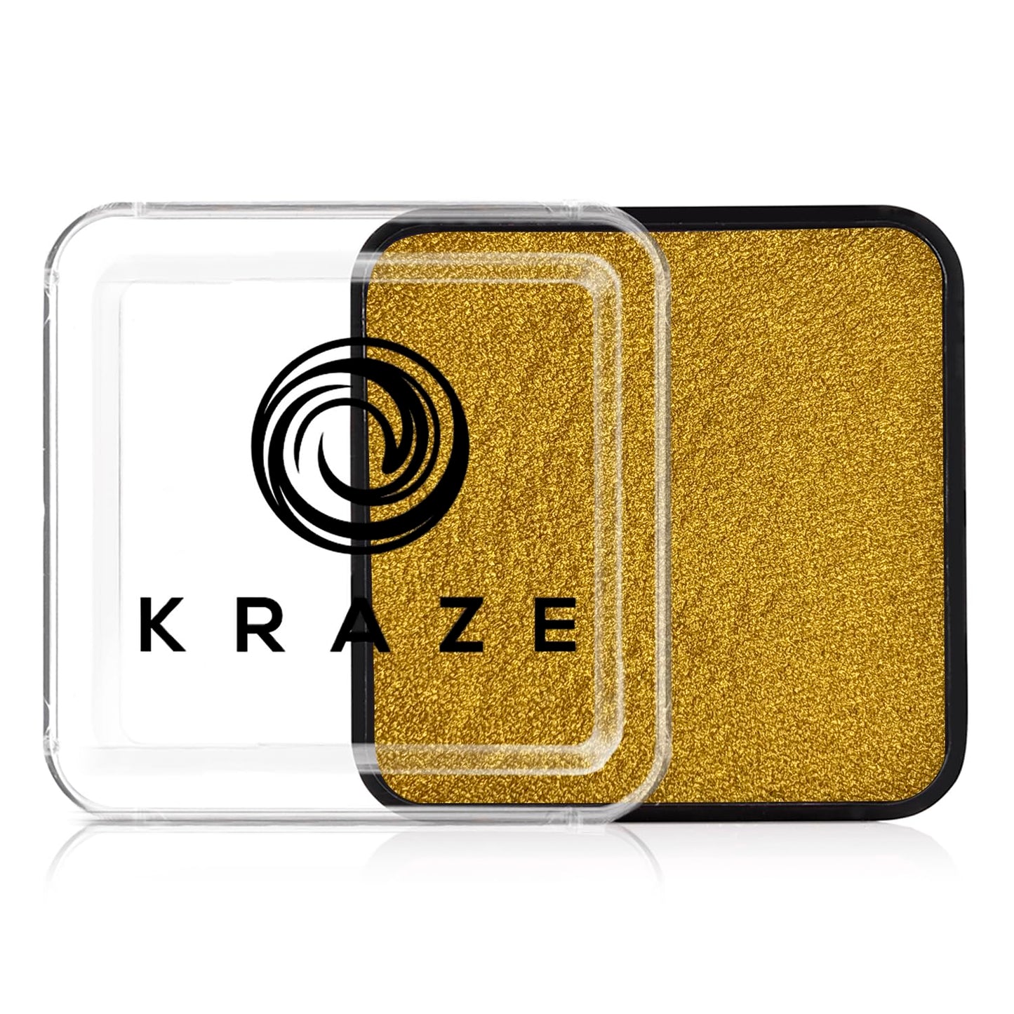 Kraze FX Square - Metallic Gold Face Paint (50 gm) - Hypoallergenic, Non-Toxic, Water Activated Professional Face & Body Painting Makeup Supplies Beauty & Personal Care Kraze FX