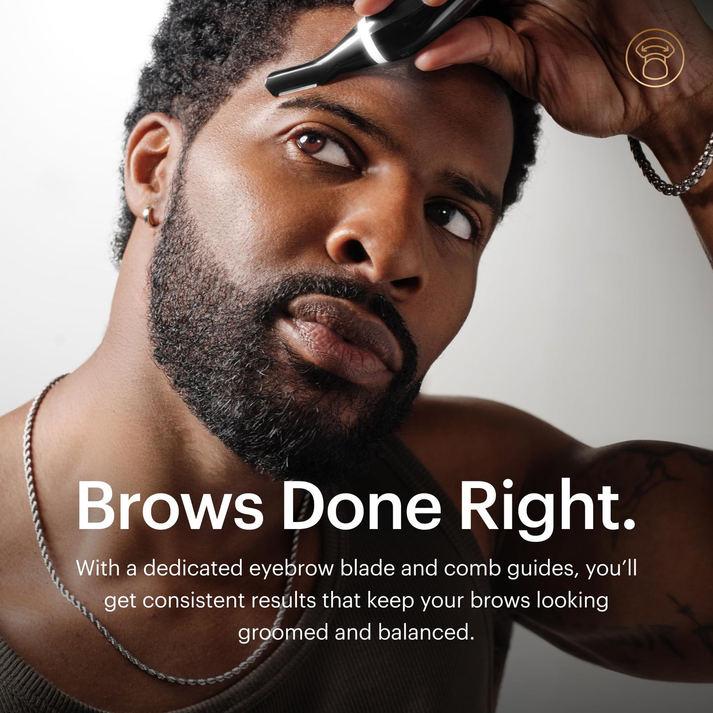 MANSCAPED® Weed Whacker® 3.0 PRO - Men's Electric Nose, Ear & Eyebrow Hair Trimmer - SkinSafe® Dual-Head System, LED Spotlight, Waterproof Beauty and Personal Care MANSCAPED