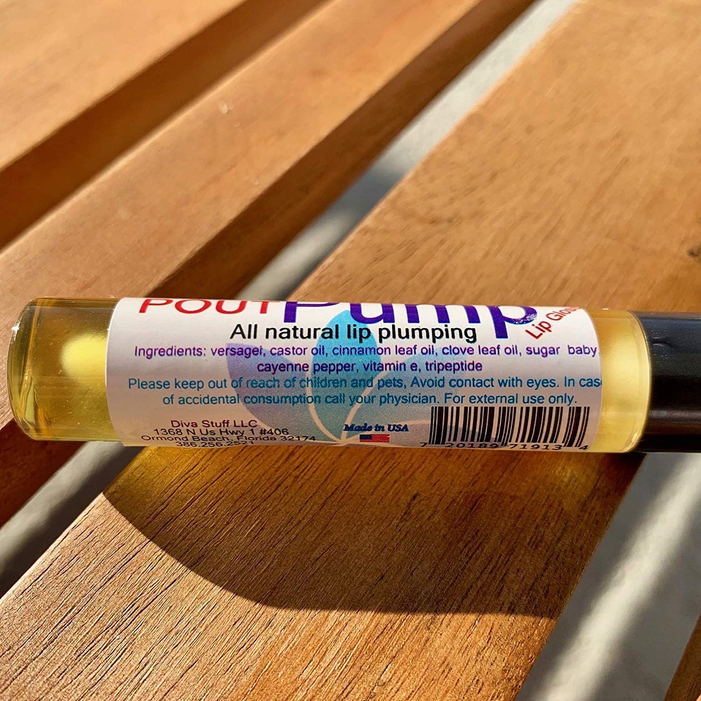 Diva Stuff Pout Pump, All Natural Lip Plumping & Conditioning Gloss Beauty & Personal Care Diva Stuff