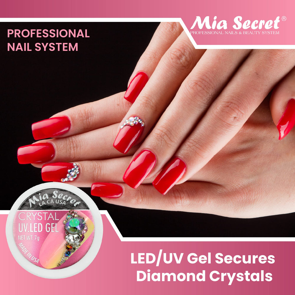MIA SECRET - Crystal UV/LED Gel 5g. Beauty & Personal Care Mia Secret