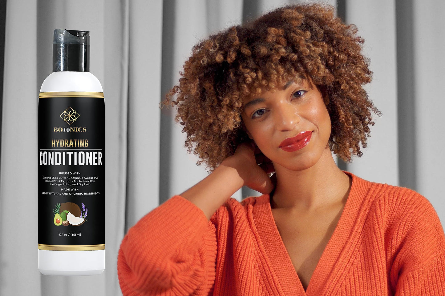 Bo10nics Hydrating Hair Conditioner Clarifying Shampoo - 12fl oz Hair Conditioner for Dry Damaged Hair with Wheat Protein, Shea Butter and Plant Beauty & Personal Care Bo10nics