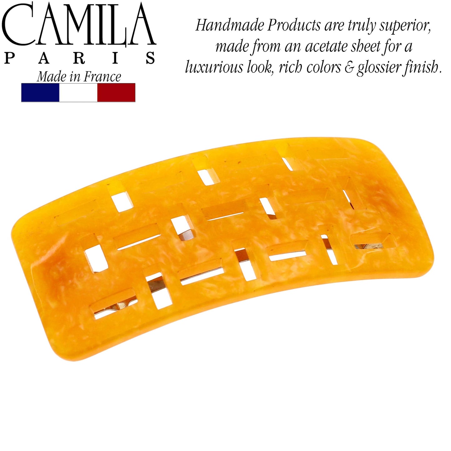 Camila Paris DG47 French Hair Barrette Clip for Girls Handmade, Strong Hold Grip Hair Clips for Women, No Slip and Durable Styling Girls Hair Beauty & Personal Care Camila