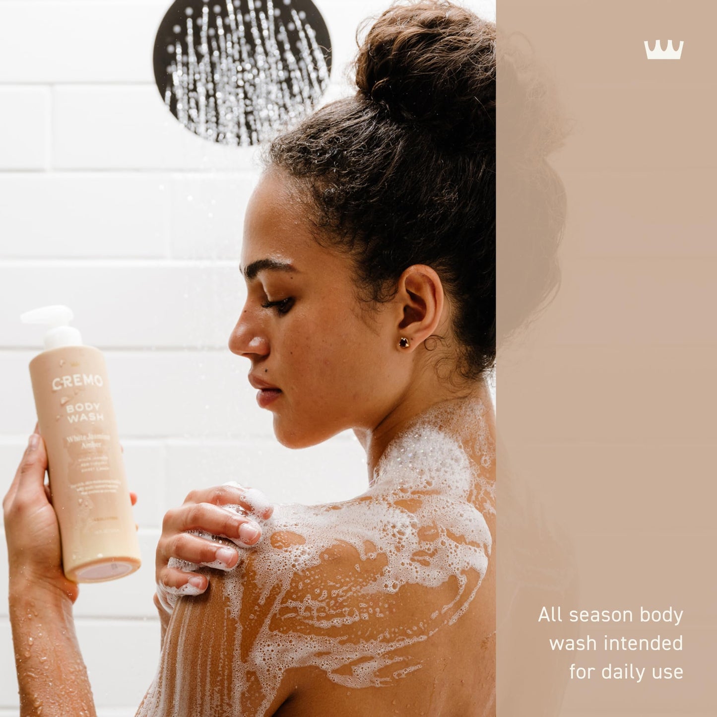 Cremo White Jasmine Amber Skin Moisturizing Body Wash for Women, Notes of White Jasmine, Red Currant, and Sweet Amber, 16 Fl Oz Beauty & Personal Care Cremo