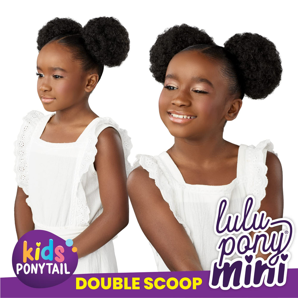 Sensationnel Lulupony Mini-Double Scoop,4 MEDBROWN