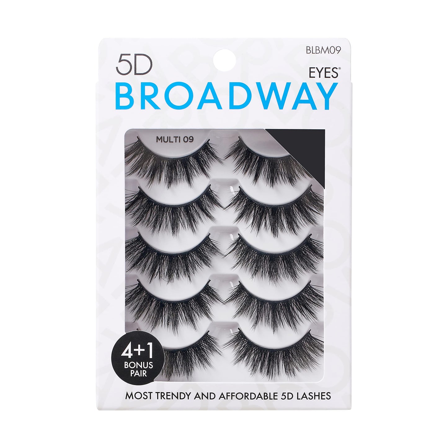 Broadway Eyes Strip False Eyelashes Multipack Fake Eyelashes Natural to Dramatic Look Lash Set 5 Pairs (09) Beauty & Personal Care Broadway Eyes