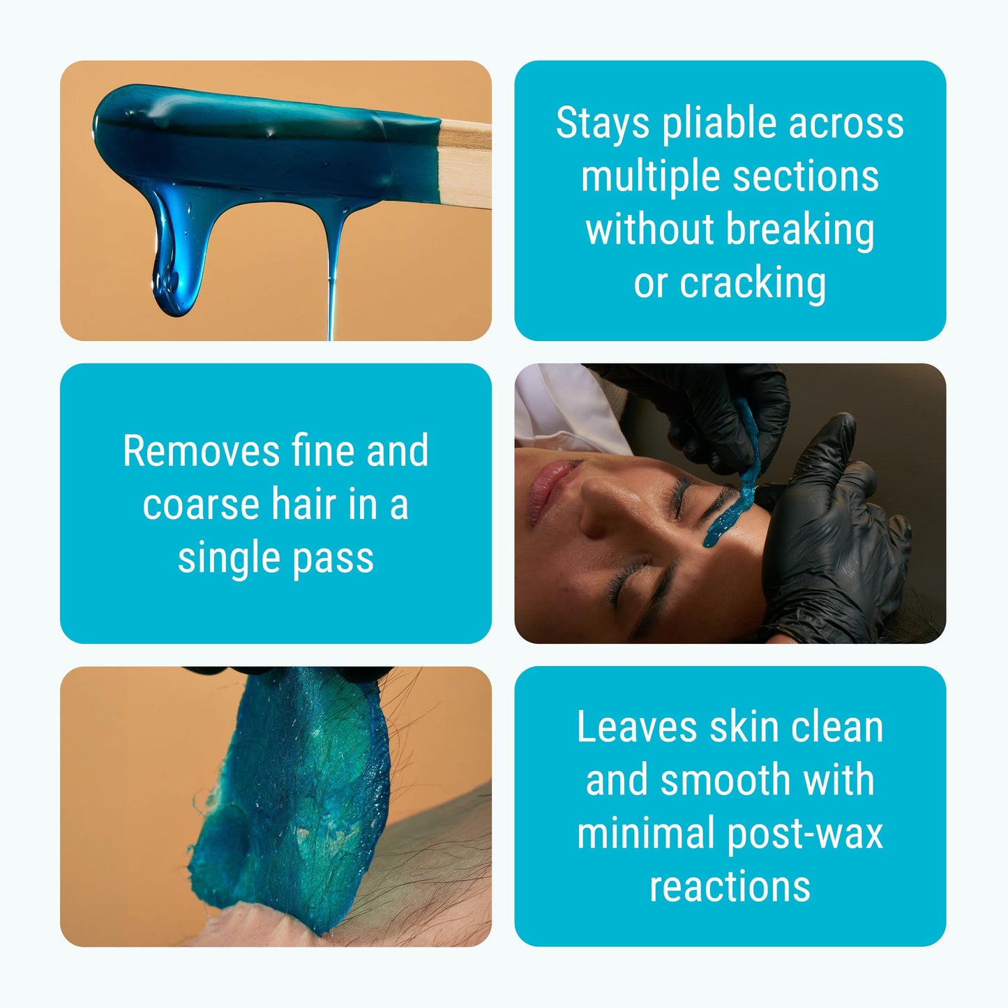 Berodin Blue Hard Wax Beads, Flexible Stripless Formula, Low Temperature for Face, Brows, Underarms, Bikini & Brazilian, Professional Hair Removal Wax Beauty and Personal Care Berodin