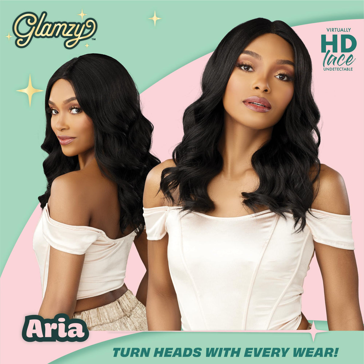 Sensationnel Glamzy Lace Part Wig-Aria, MP/BLONDE
