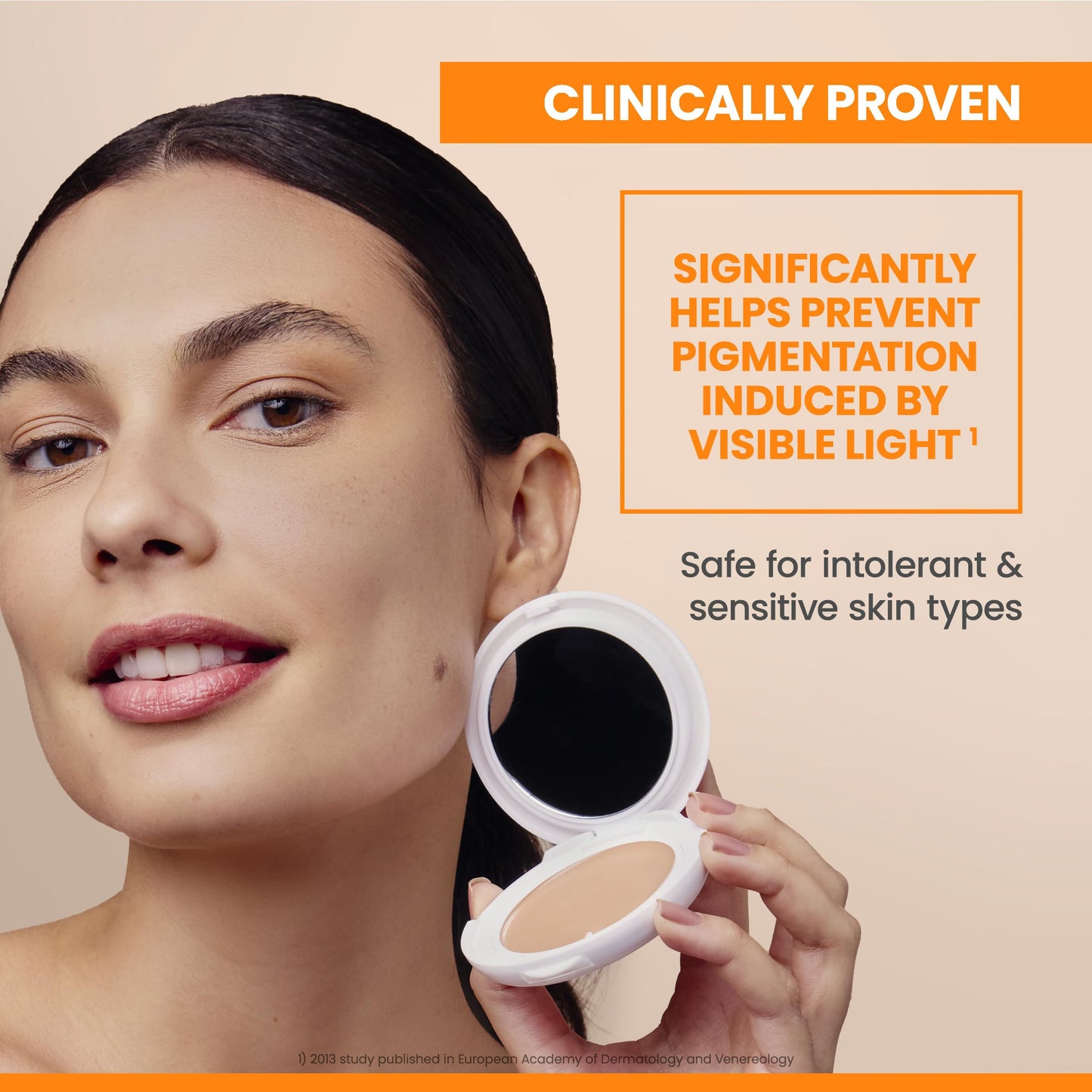 Avène High Protection Beige Tinted Compact, Broad Spectrum SPF 50+, UVA/UVB Blue Light Protection, Tinted sunscreen, 100% Mineral, Water Resistant Beauty & Personal Care Avène