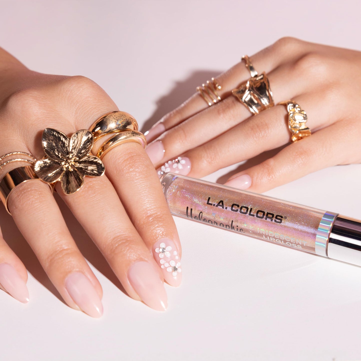 L.A. COLORS Holographic Lipgloss, Glazed Donut CLG426 Beauty & Personal Care L.A. COLORS