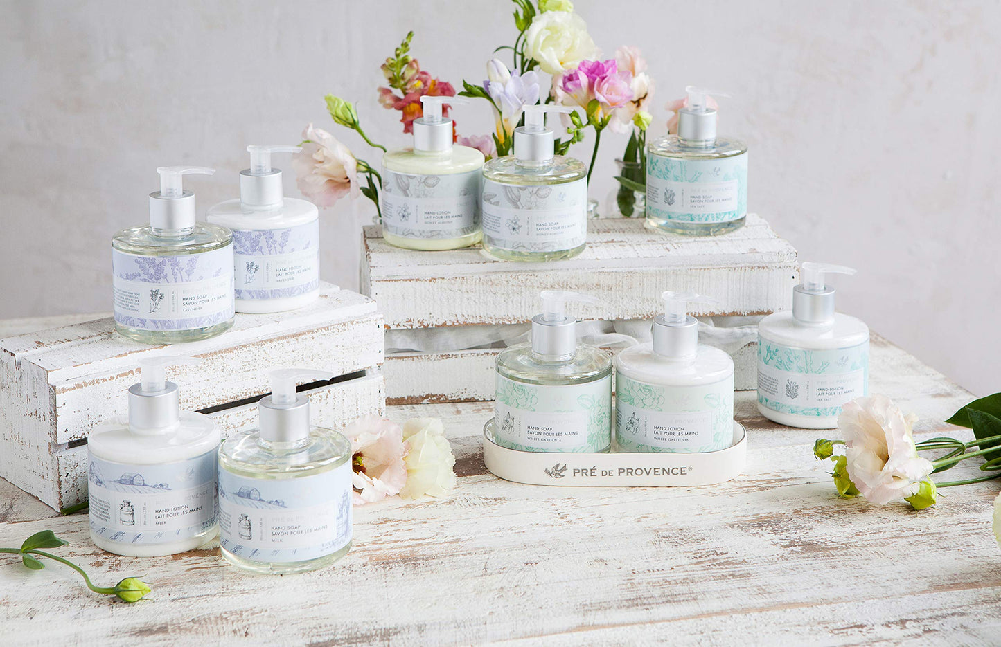 Pre de Provence Liquid Soap & Hand Lotion Collection, Ceramic Caddy, 7.25x3.75" Beauty & Personal Care Pre de Provence