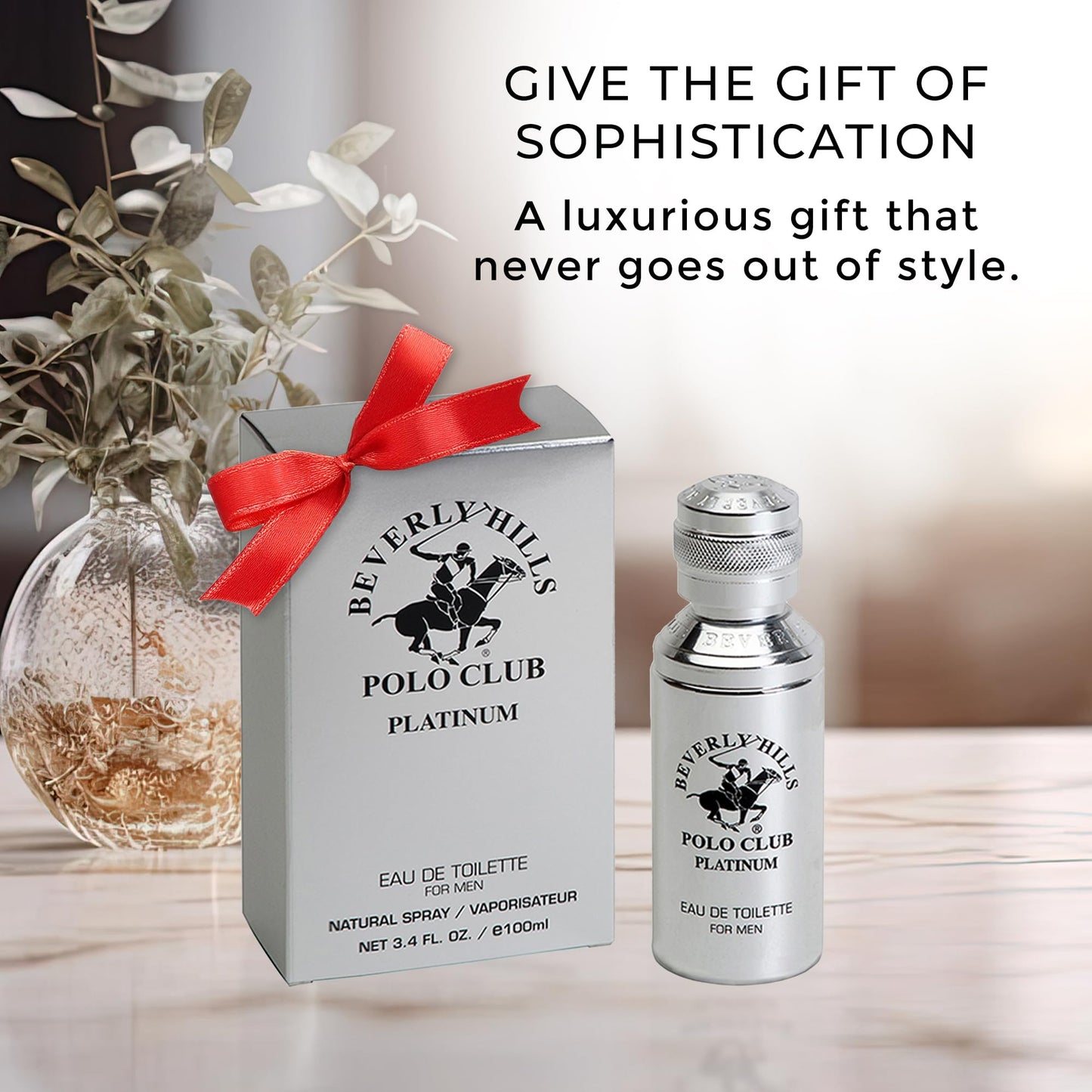 Beverly Hills Polo Club PLATINUM - Cologne for Men with Notes of Cedar, Cinnamon & Orange - Classy & Sexy Fragrance Scent - Eau De Toilette Spray Beauty & Personal Care Beverly Hills Polo Club