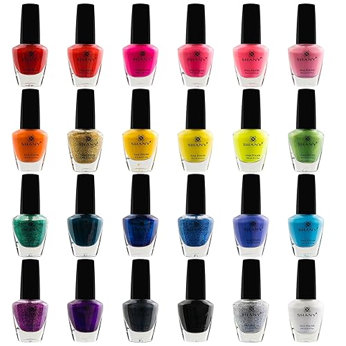 SHANY Cosmopolitan DIY Nail Polish set - Nail Lacquer Quick Dry, Full Size, Vibrant, Colorful, Trendy, Glitter, Glossy, Metallic, Matte Nail Art Nail Beauty & Personal Care SHANY