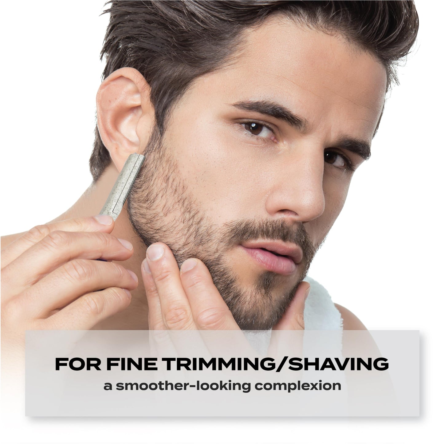 TADA Natural - 12PCS Straight Razors for Men and Women for Eyebrow Straight Edge, Beard, Disposable Razors (White) Beauty and Personal Care TADA BEAUTY