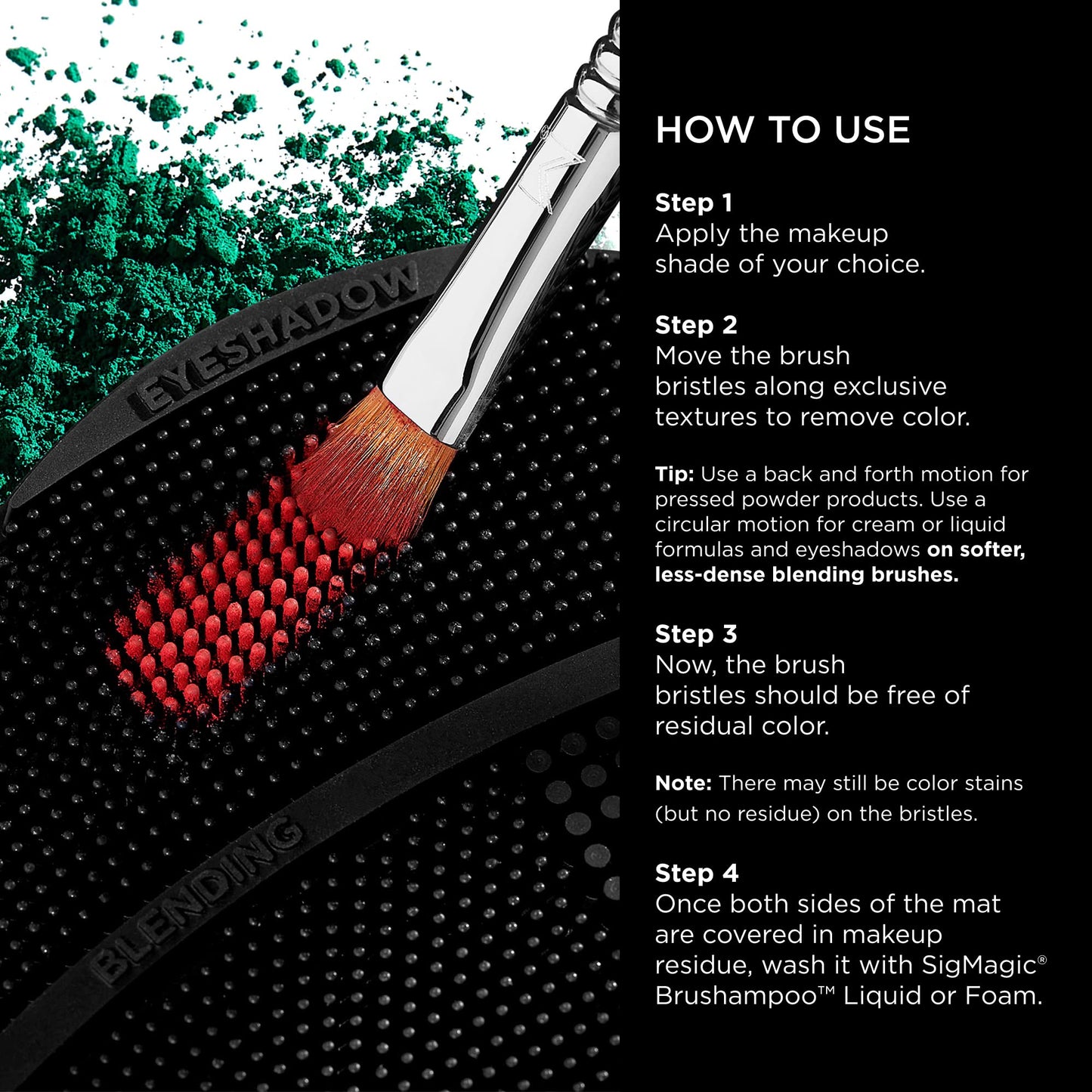Sigma Switch by Sigma Beauty - Silicone Makeup Brush Cleaner for Switching Shades and Pigments, Switch Cleaning Mat for Superior Makeup Brush Cleaning Beauty & Personal Care Sigma Beauty